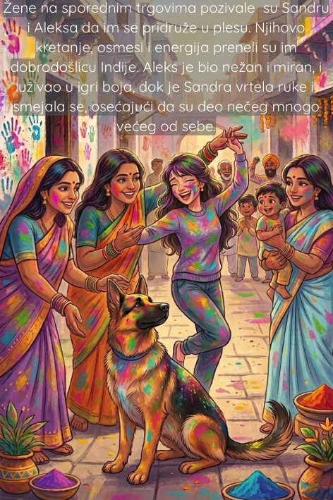 Animacija, Holi, Indija, Sandra i Aleks